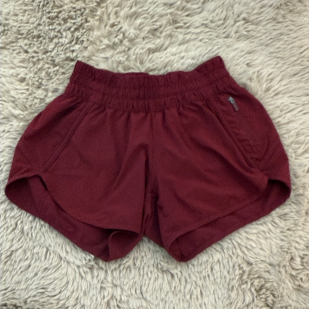Women's Lululemon Burgundy Shorts